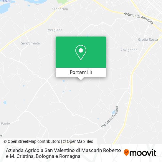 Mappa Azienda Agricola San Valentino di Mascarin Roberto e M. Cristina