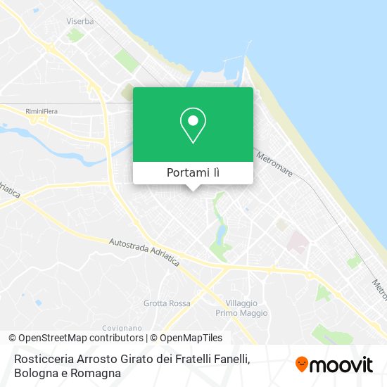 Mappa Rosticceria Arrosto Girato dei Fratelli Fanelli