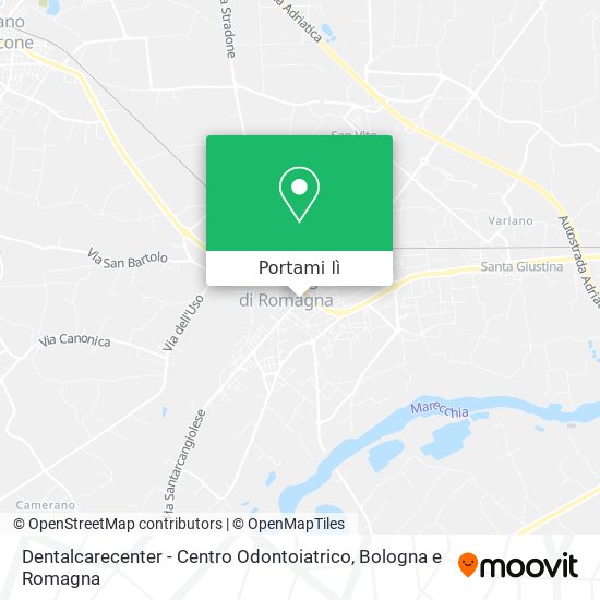 Mappa Dentalcarecenter - Centro Odontoiatrico
