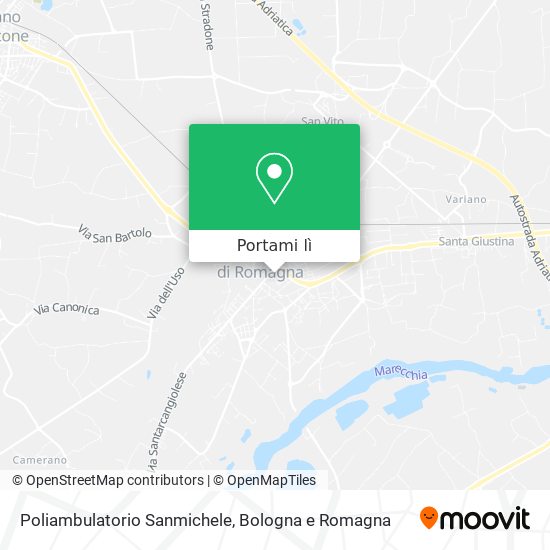 Mappa Poliambulatorio Sanmichele