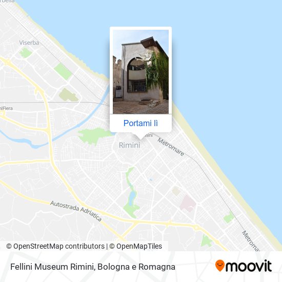 Mappa Fellini Museum Rimini