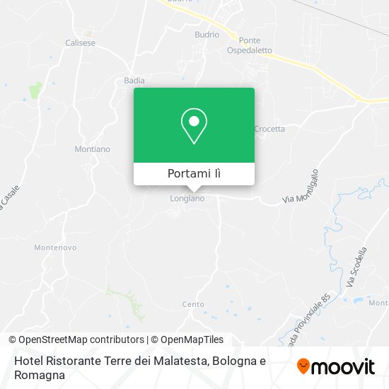 Mappa Hotel Ristorante Terre dei Malatesta