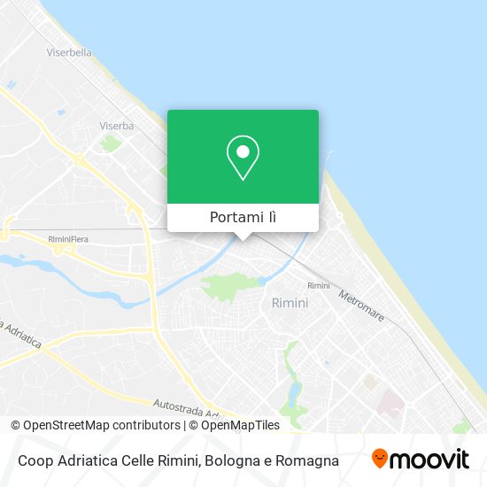 Mappa Coop Adriatica Celle Rimini