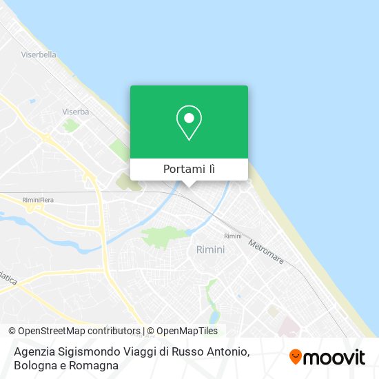 Mappa Agenzia Sigismondo Viaggi di Russo Antonio