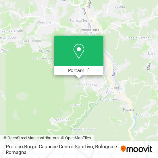 Mappa Proloco Borgo Capanne Centro Sportivo