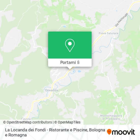 Mappa La Locanda dei Fondi - Ristorante e Piscine