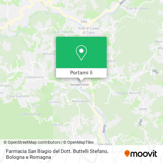 Mappa Farmacia San Biagio del Dott. Buttelli Stefano