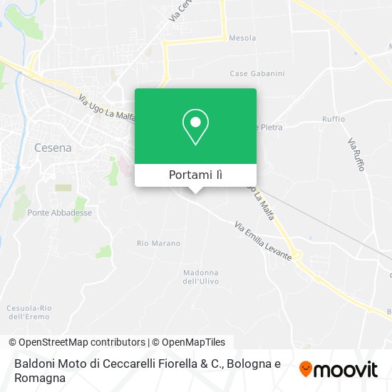 Mappa Baldoni Moto di Ceccarelli Fiorella & C.