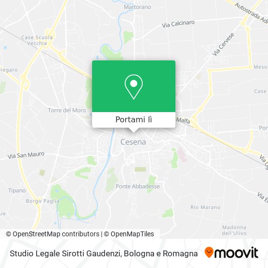 Mappa Studio Legale Sirotti Gaudenzi
