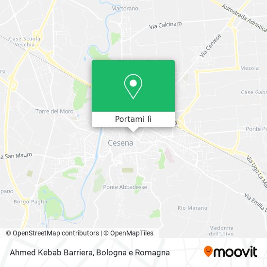 Mappa Ahmed Kebab Barriera