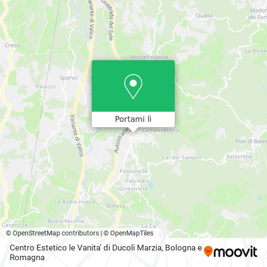 Mappa Centro Estetico le Vanita' di Ducoli Marzia