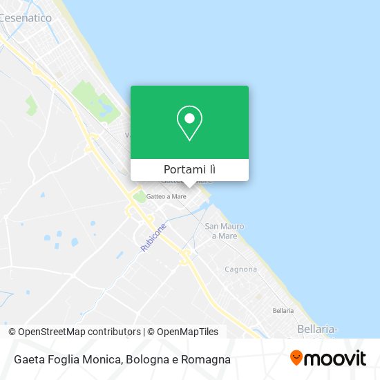 Mappa Gaeta Foglia Monica