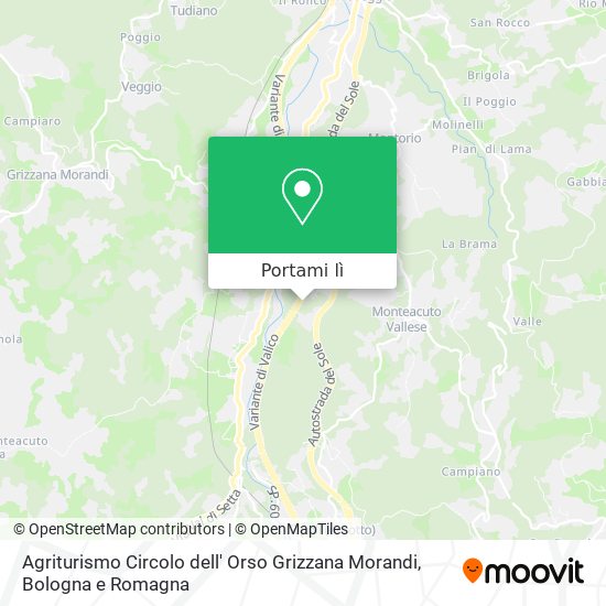 Mappa Agriturismo Circolo dell' Orso Grizzana Morandi