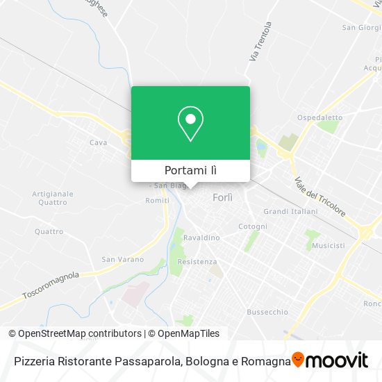 Mappa Pizzeria Ristorante Passaparola