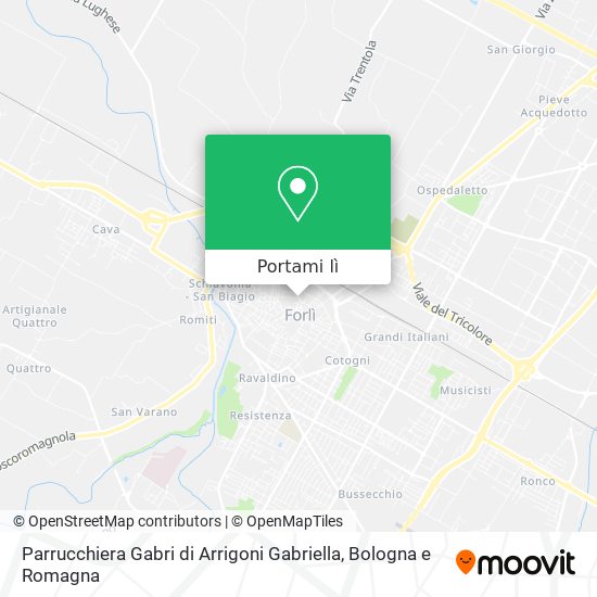 Mappa Parrucchiera Gabri di Arrigoni Gabriella