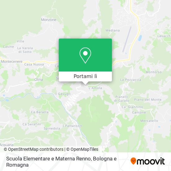 Mappa Scuola Elementare e Materna Renno