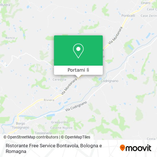 Mappa Ristorante Free Service Bontavola