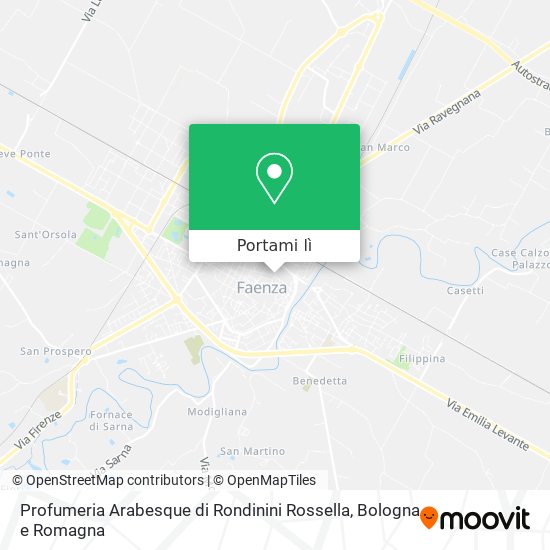 Mappa Profumeria Arabesque di Rondinini Rossella