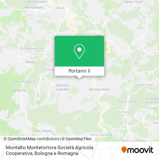 Mappa Montalto Montetortore Società Agricola Cooperativa