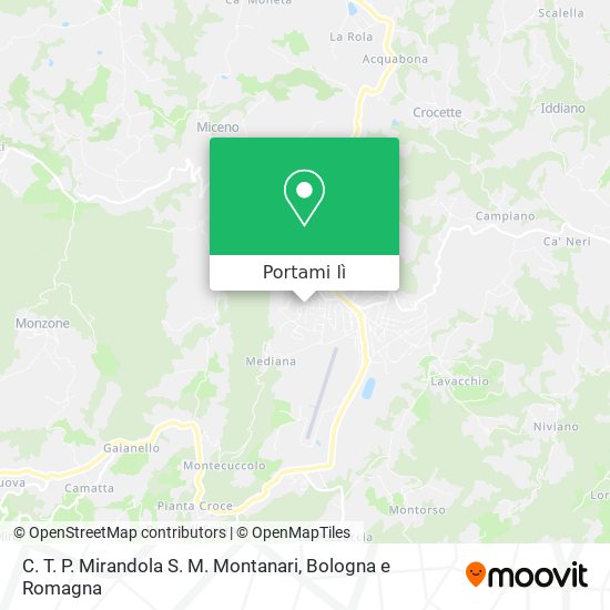 Mappa C. T. P. Mirandola S. M. Montanari