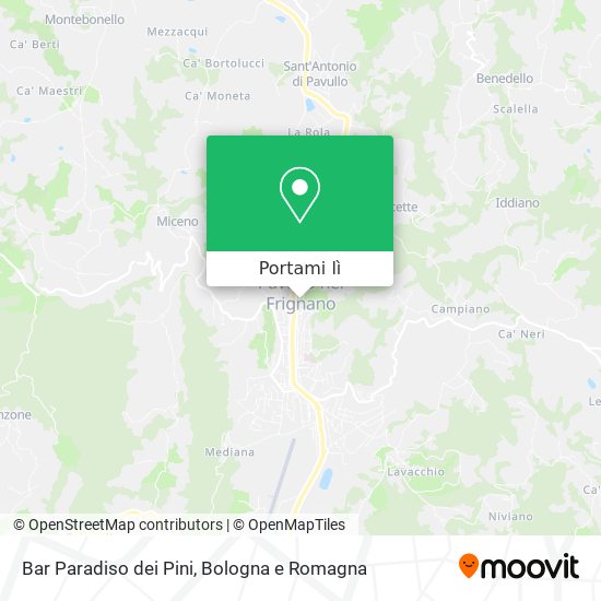 Mappa Bar Paradiso dei Pini