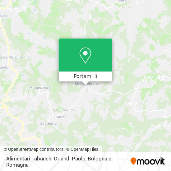 Mappa Alimentari Tabacchi Orlandi Paolo