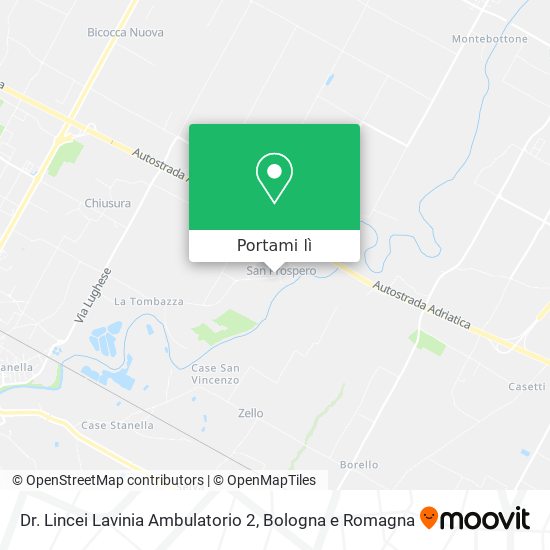 Mappa Dr. Lincei Lavinia Ambulatorio 2