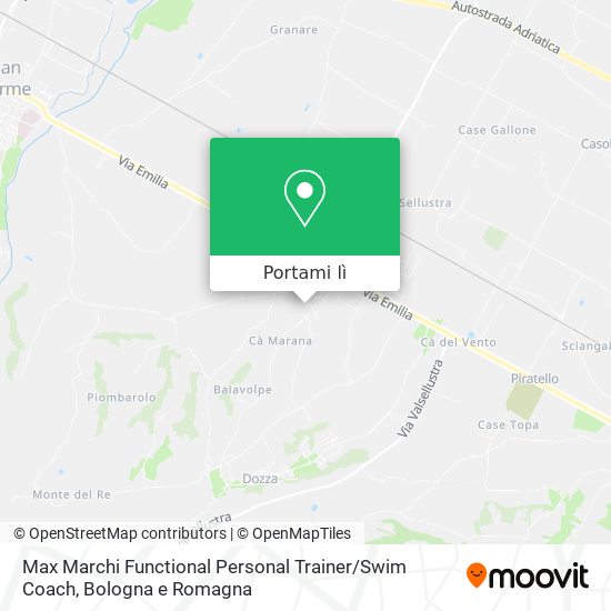 Mappa Max Marchi Functional Personal Trainer / Swim Coach
