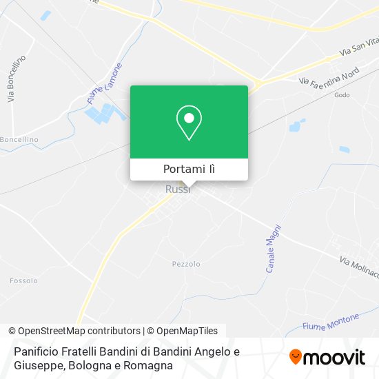 Mappa Panificio Fratelli Bandini di Bandini Angelo e Giuseppe
