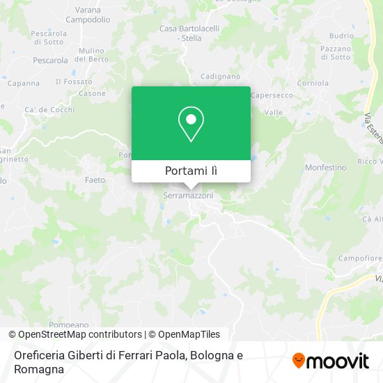 Mappa Oreficeria Giberti di Ferrari Paola
