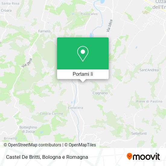 Mappa Castel De Britti