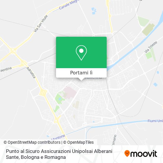 Mappa Punto al Sicuro Assicurazioni Unipolsai Alberani Sante