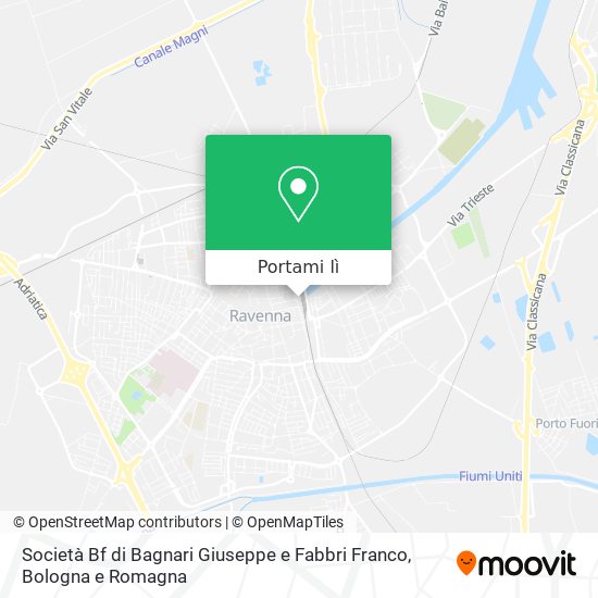 Mappa Società Bf di Bagnari Giuseppe e Fabbri Franco