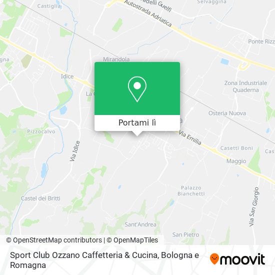 Mappa Sport Club Ozzano Caffetteria & Cucina