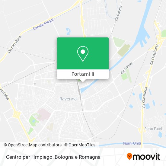 Mappa Centro per l'Impiego