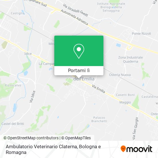 Mappa Ambulatorio Veterinario Claterna