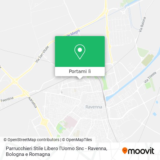 Mappa Parrucchieri Stile Libero l'Uomo Snc - Ravenna