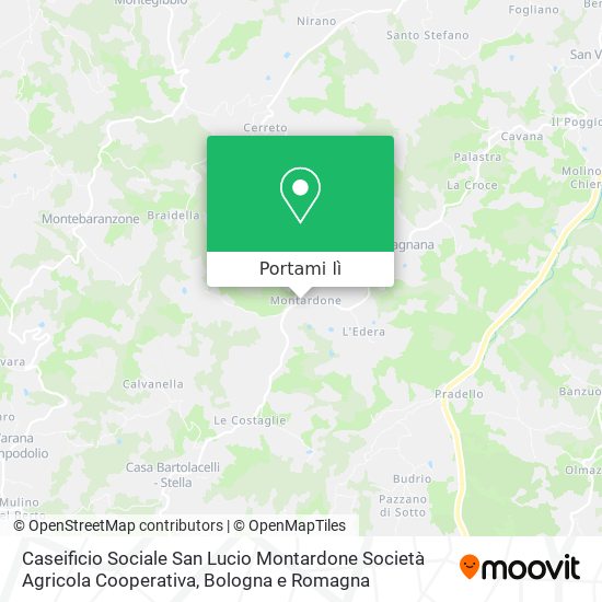Mappa Caseificio Sociale San Lucio Montardone Società Agricola Cooperativa