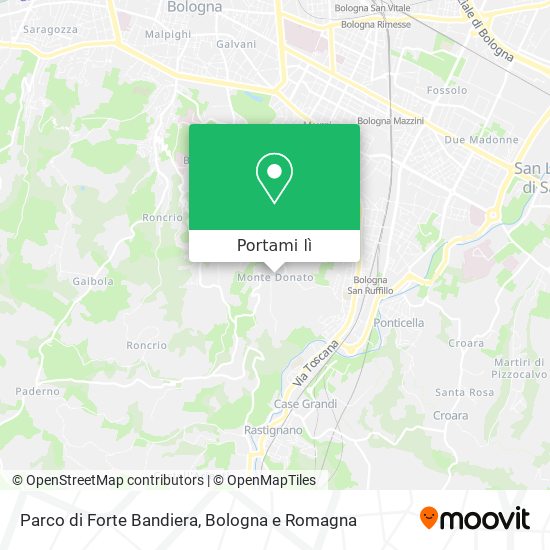 Mappa Parco di Forte Bandiera