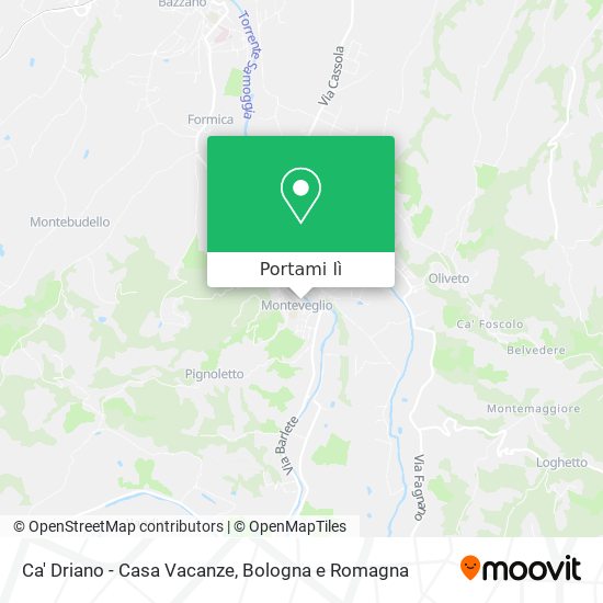 Mappa Ca' Driano - Casa Vacanze