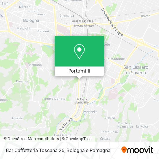Mappa Bar Caffetteria Toscana 26