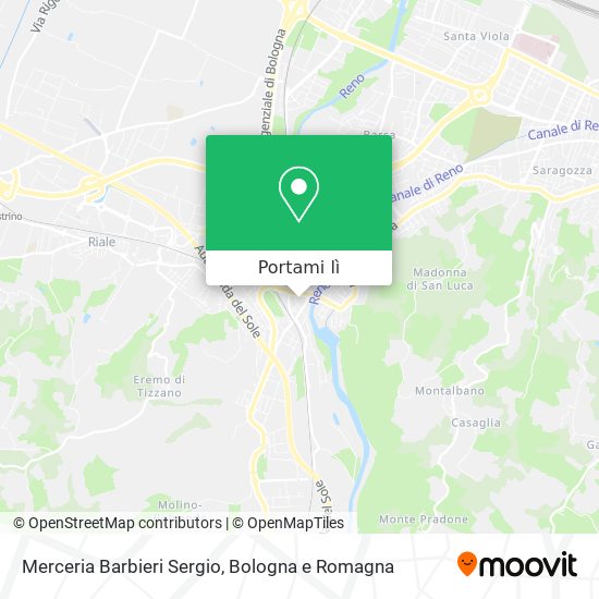 Mappa Merceria Barbieri Sergio