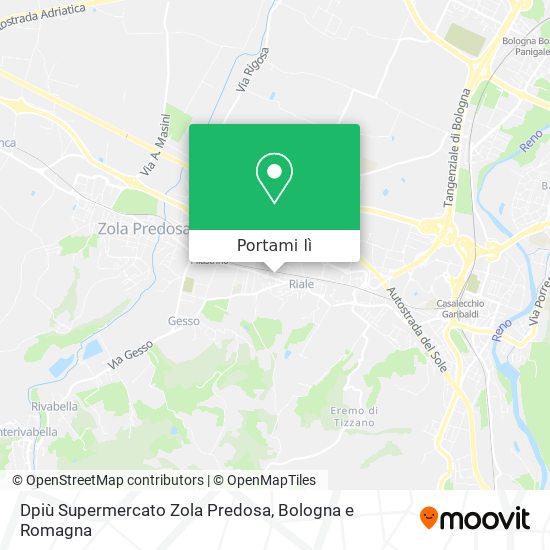 Mappa Dpiù Supermercato Zola Predosa