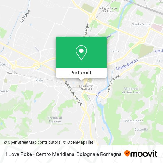 Mappa I Love Poke - Centro Meridiana