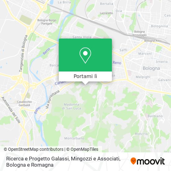 Mappa Ricerca e Progetto Galassi, Mingozzi e Associati
