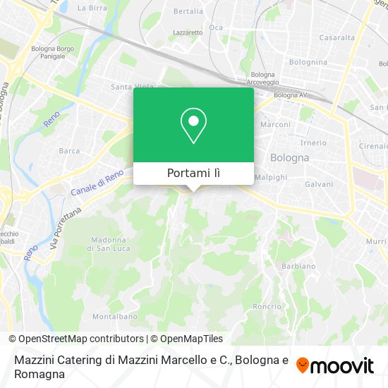 Mappa Mazzini Catering di Mazzini Marcello e C.