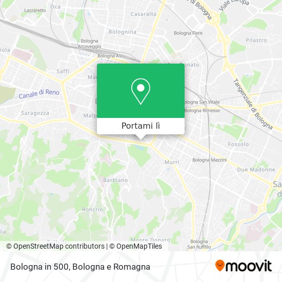 Mappa Bologna in 500