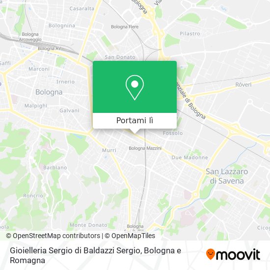 Mappa Gioielleria Sergio di Baldazzi Sergio