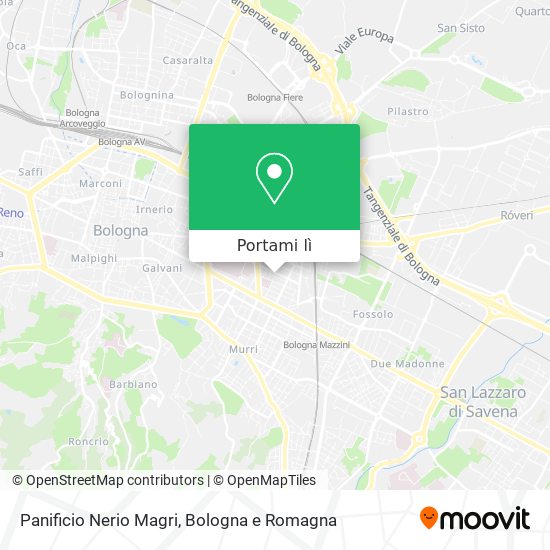 Mappa Panificio Nerio Magri