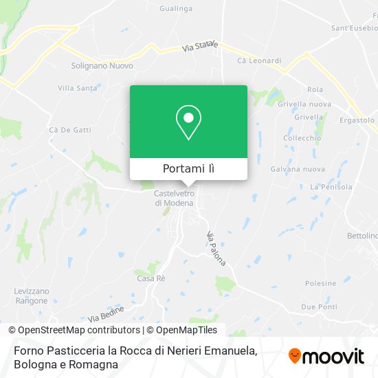 Mappa Forno Pasticceria la Rocca di Nerieri Emanuela